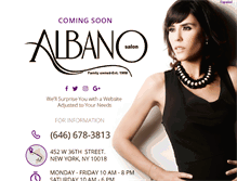 Tablet Screenshot of albanosalonnyc.com